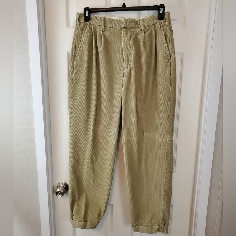 Men's George Pleated Corduroy Pants